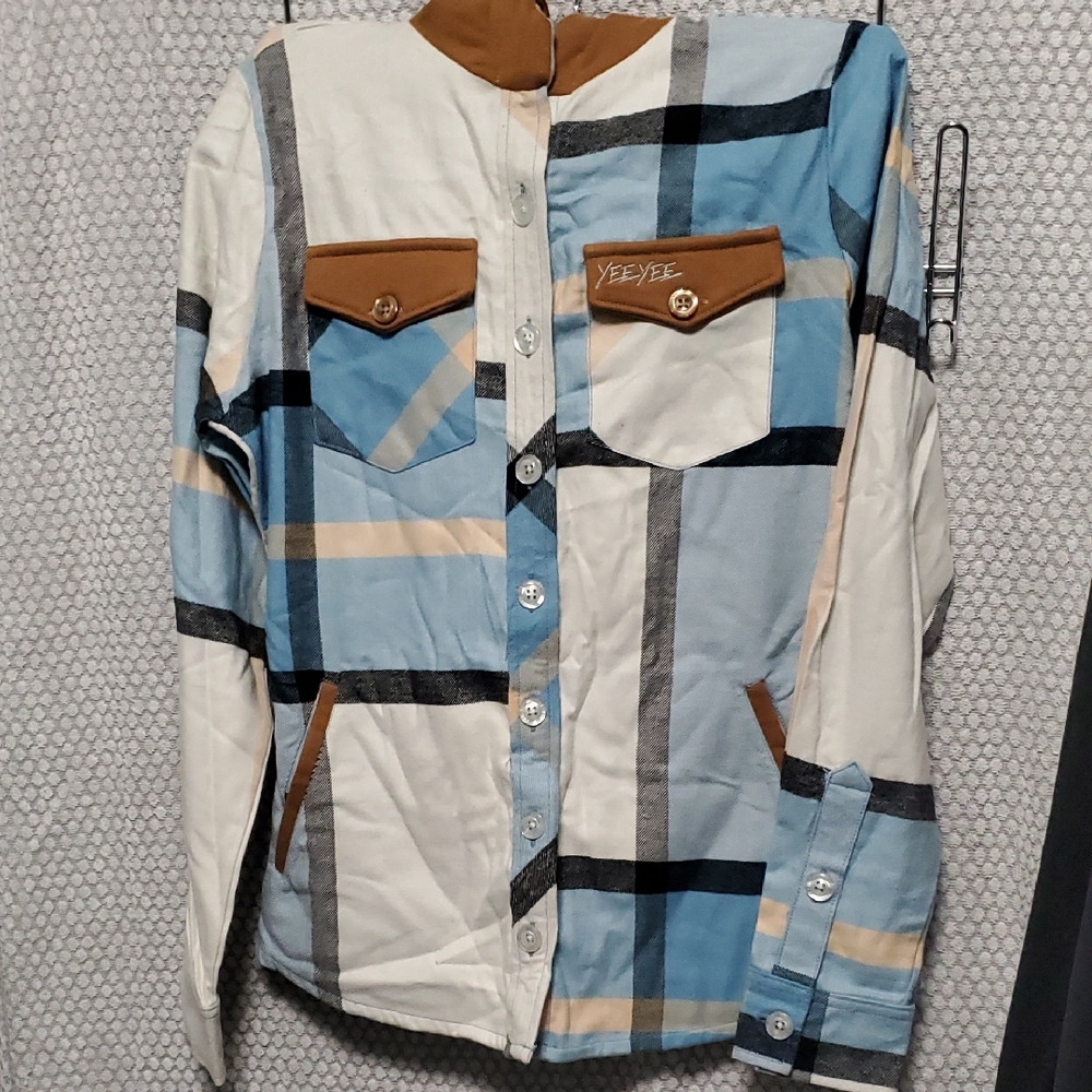 Yee Yee Plaid Button-Up Flannel